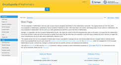 Desktop Screenshot of encyclopediaofmath.org